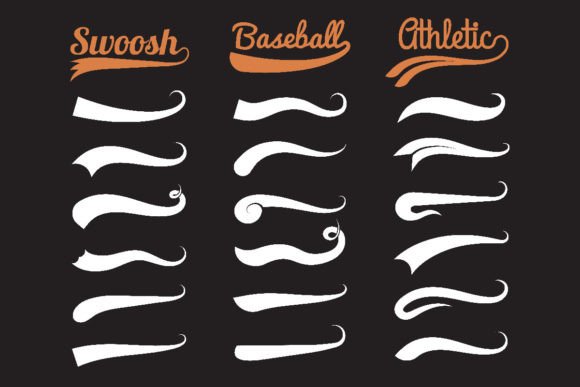Download Text Swooshes. Typography Swirl Ornament - Ornament Collection