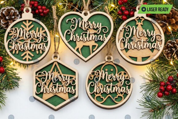 Download Layer Laser Cut Christmas Ornament Bundl - Premium Resources