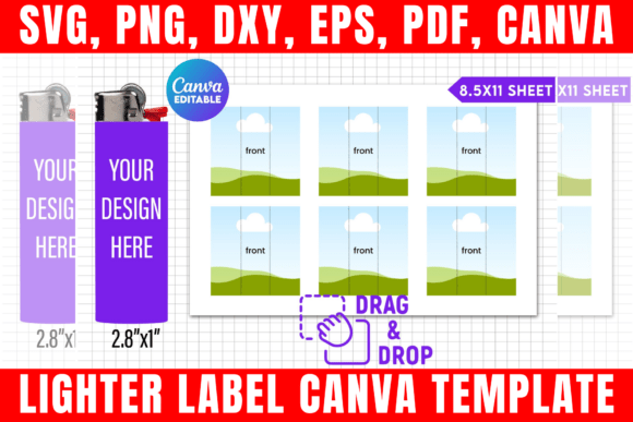 Download Lighter Label Canva Editable Template - Editable template Collection